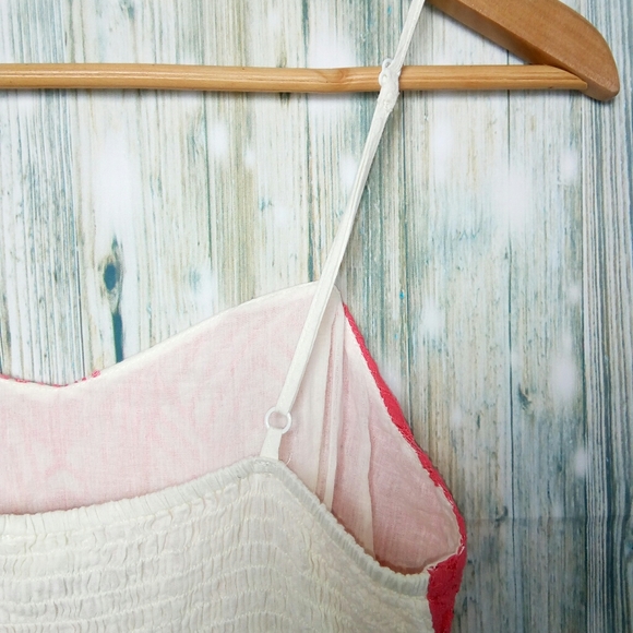 Flying tomato spaghetti strap dress small white & pink - Picture 5 of 6